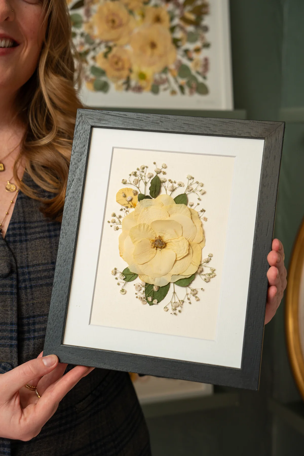 10 x 8 inch keepsake held by Nell