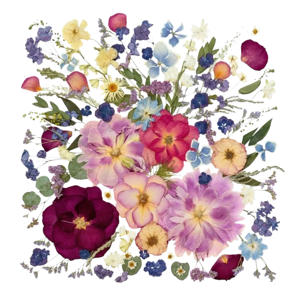 Preview of your pressed bouquet design