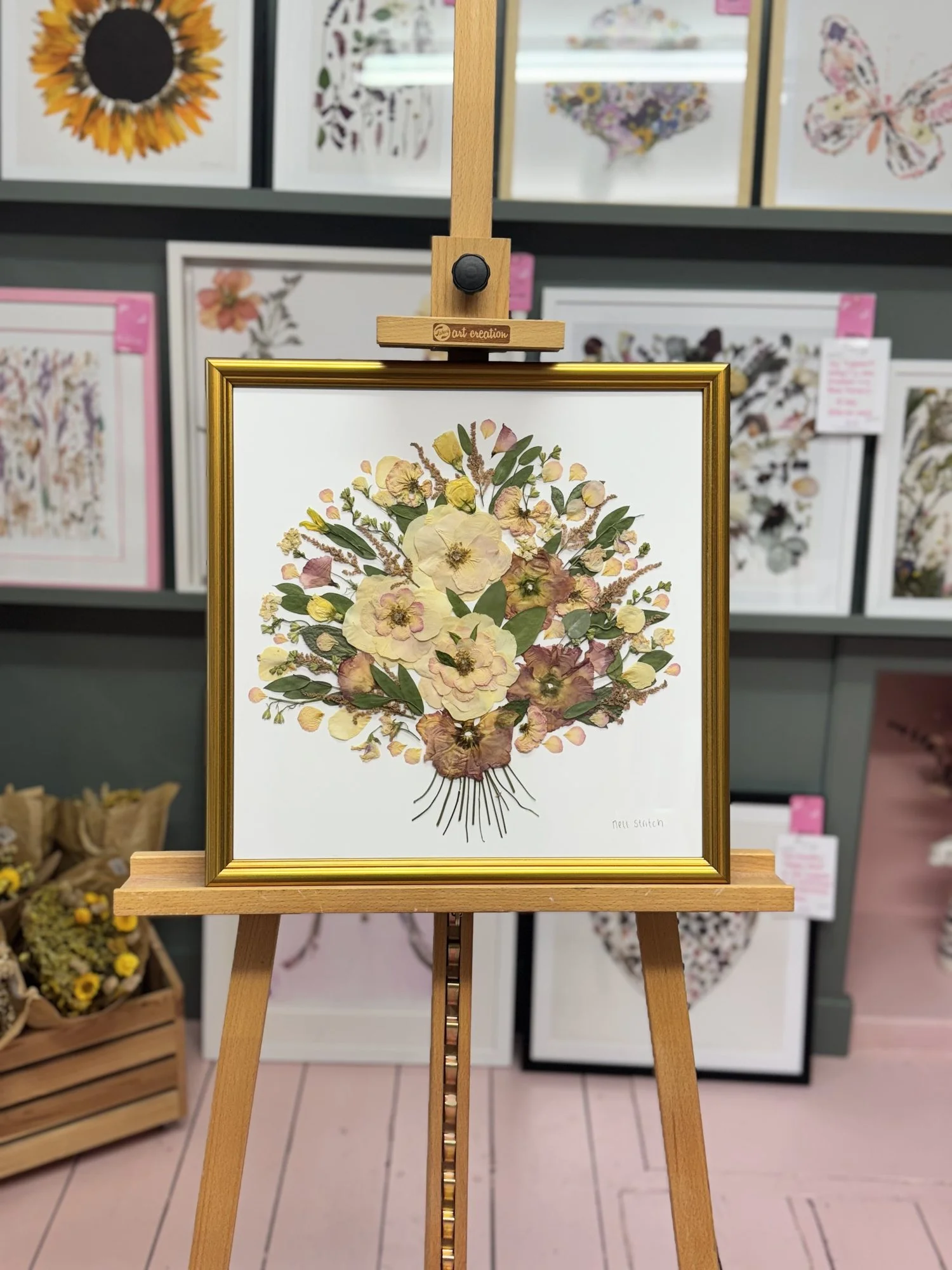 Whispers of Love pressed bouquet
