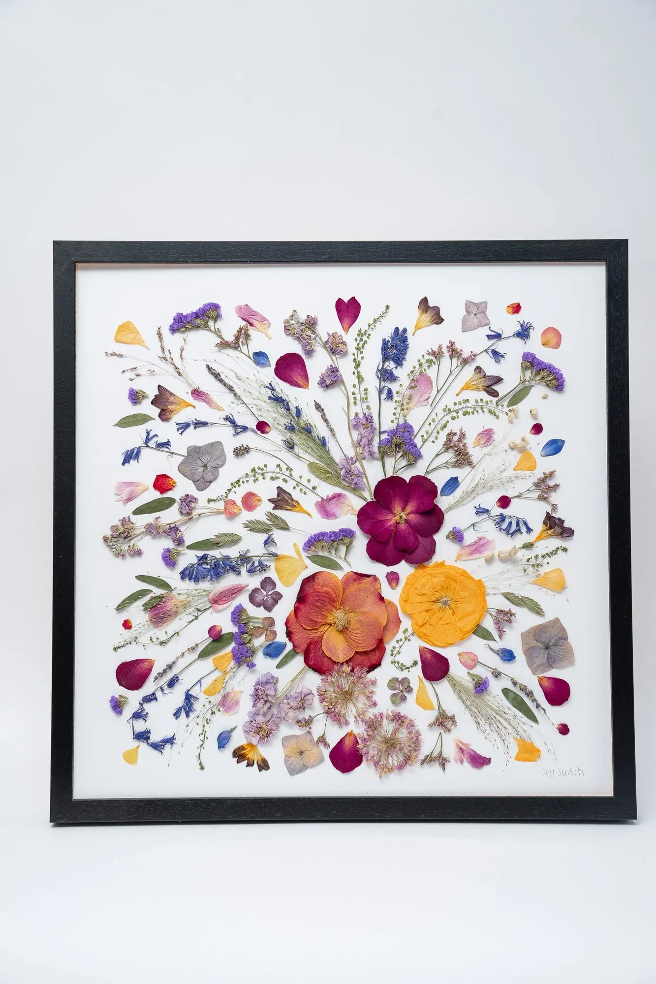 Wildflower Dreams pressed bouquet design