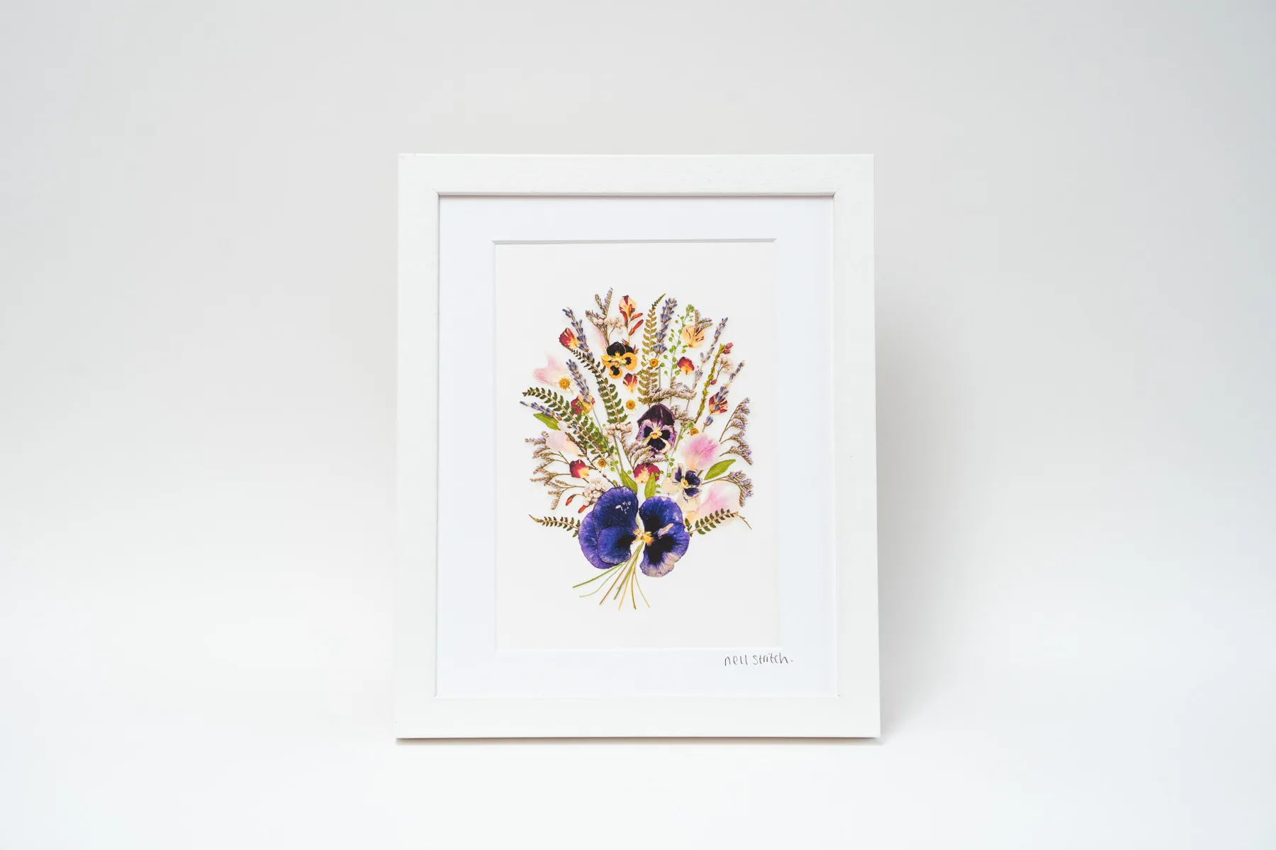 Pressed Flowers by Nell prints, cards and framed pieces