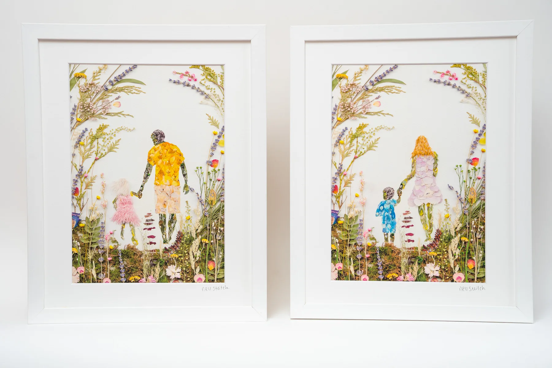Pressed Flowers by Nell prints, cards and framed pieces