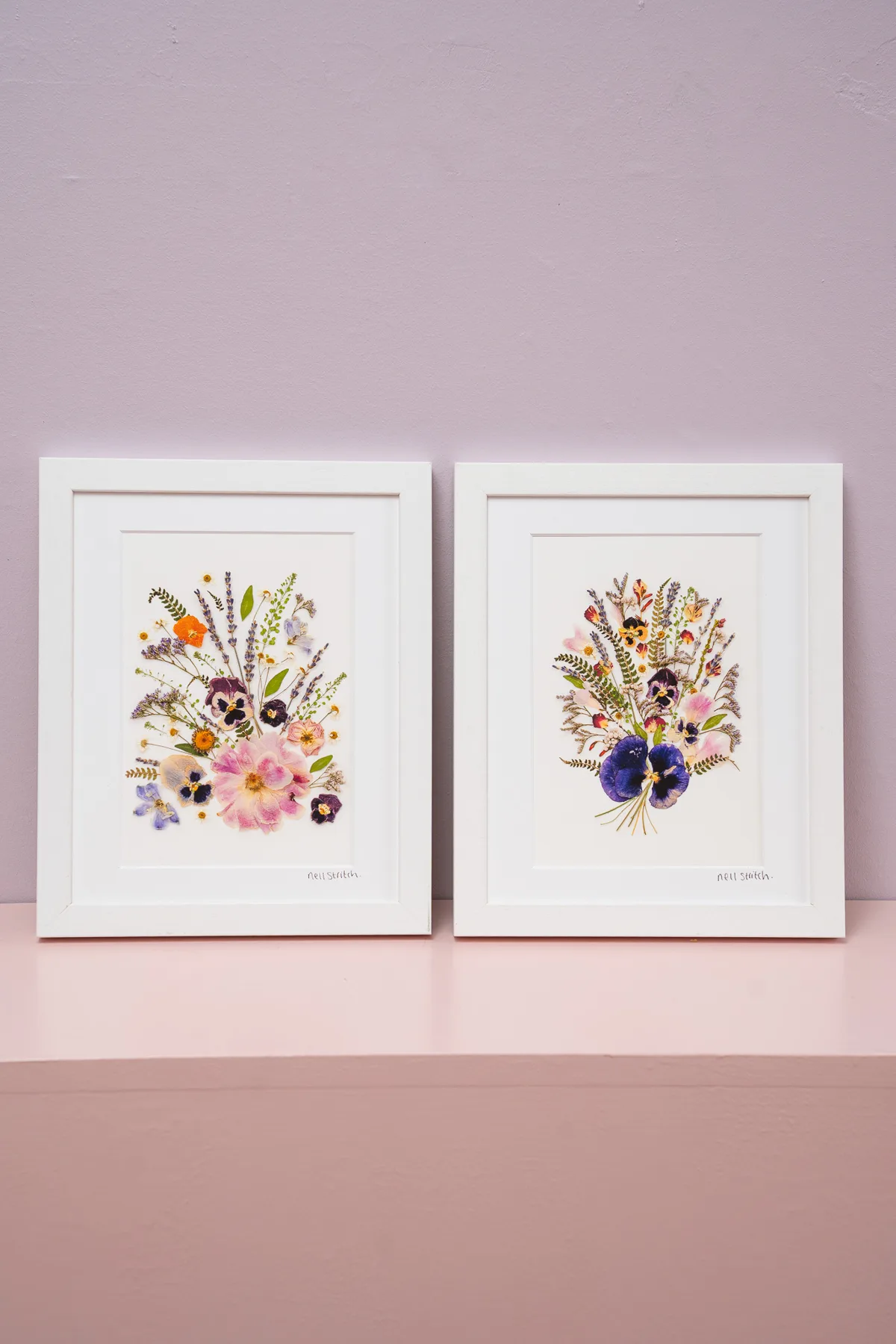 Pressed Flowers by Nell prints, cards and framed pieces