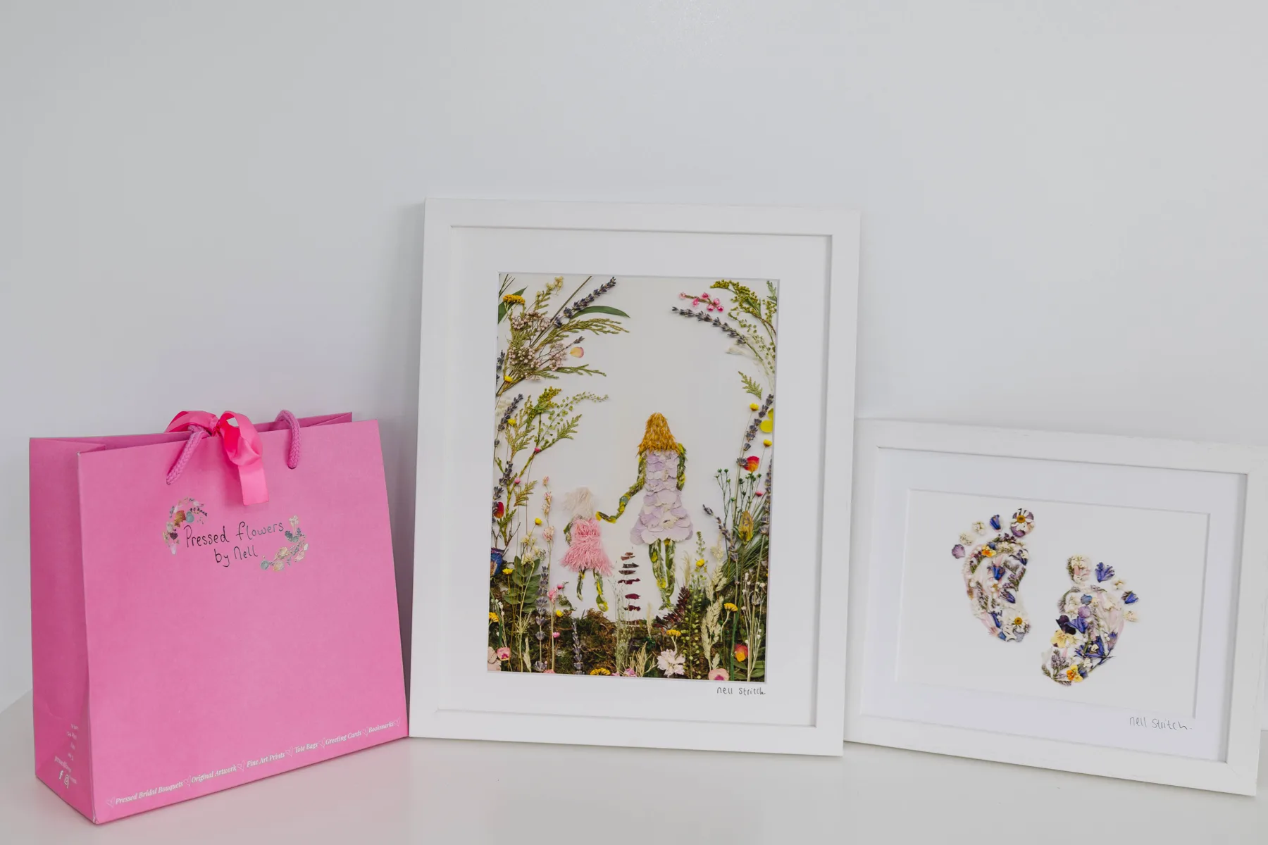 Pressed Flowers by Nell prints, cards and framed pieces