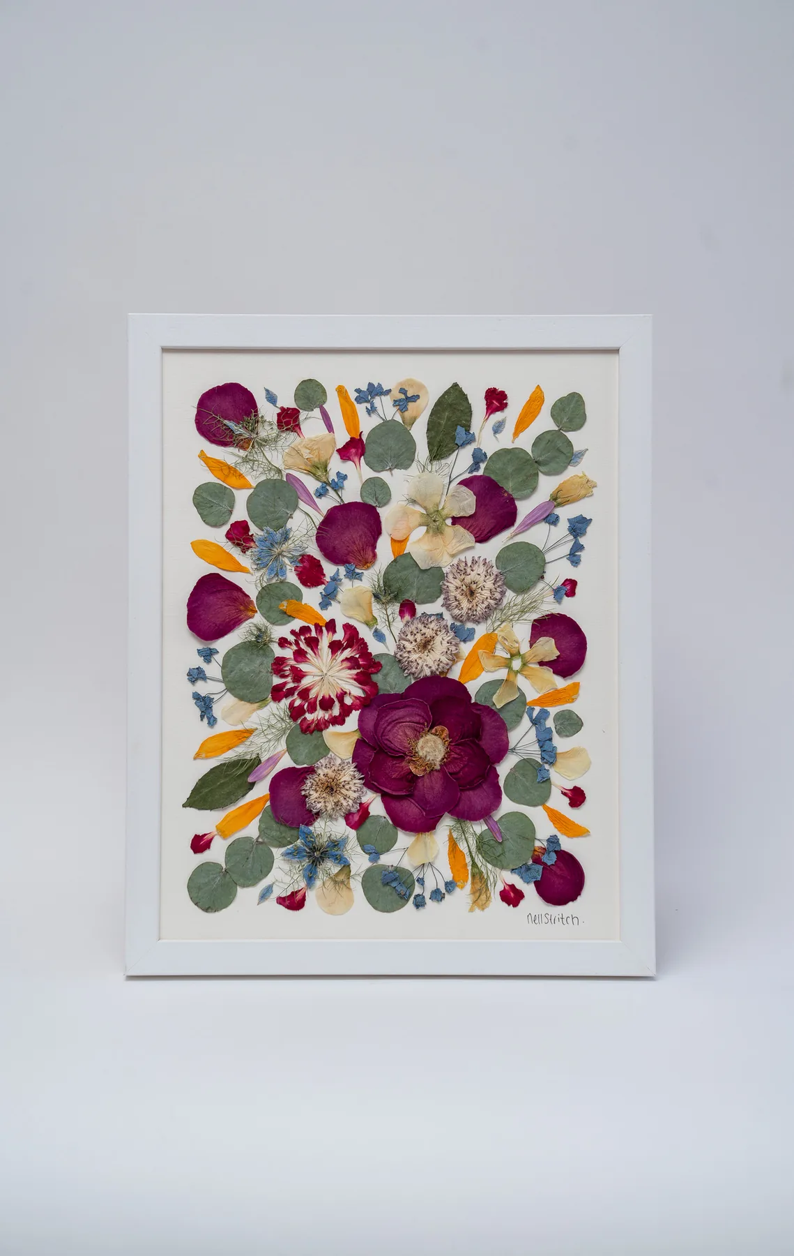 Smaller keepsake pressed from the same bouquet