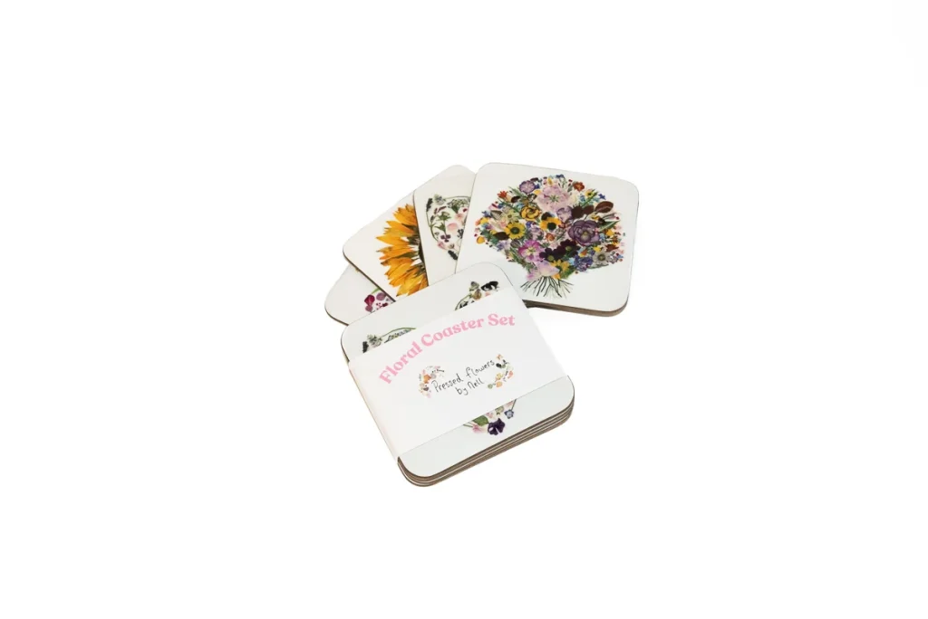Set of Floral Coasters