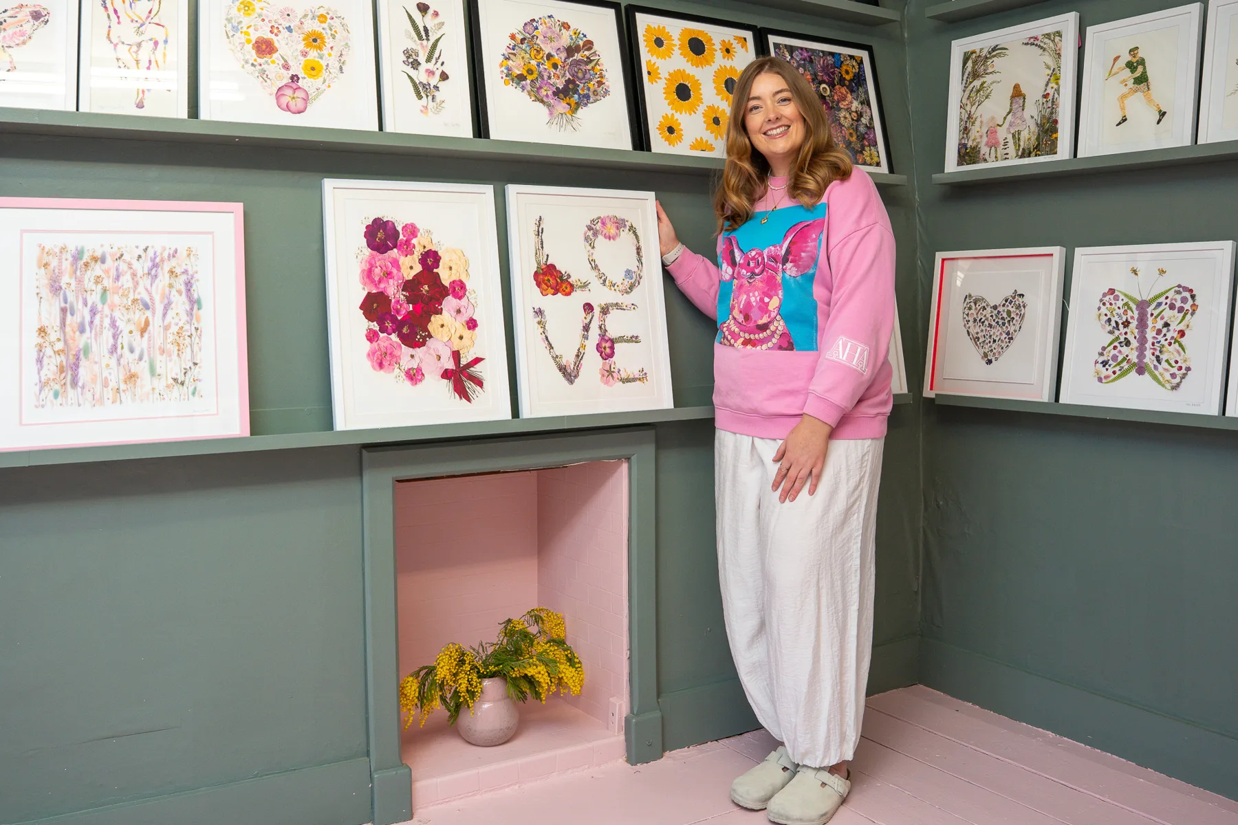 Inside the Pressed Flowers by Nell studio, Limerick