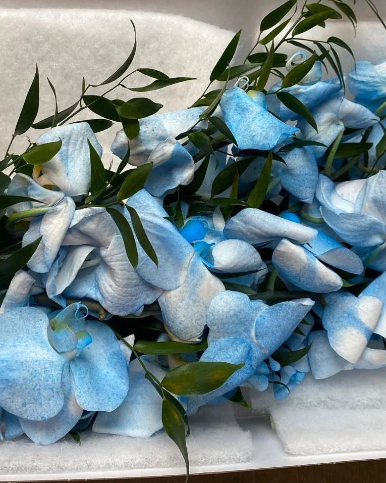 A bride’s bouquet on her wedding day