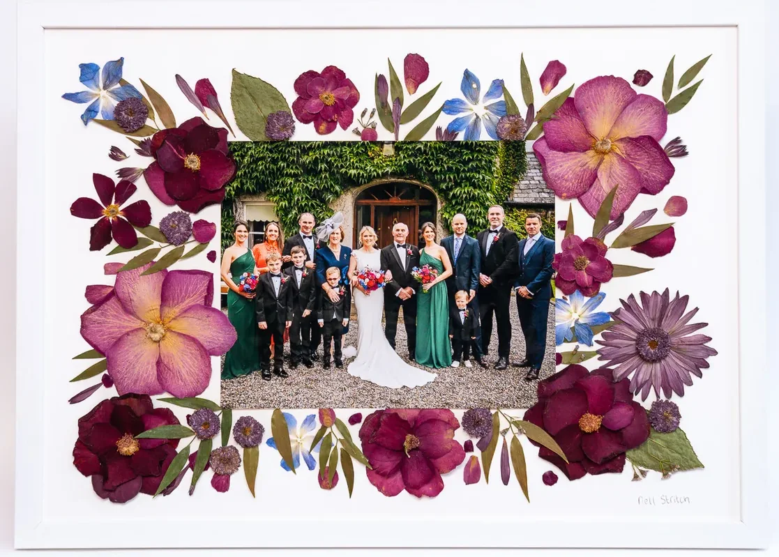 Everlasting Keepsake with wedding photographs, 21 x 15 inch