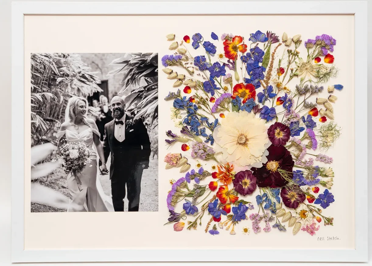 Everlasting Keepsake with wedding photographs, 21 x 15 inch