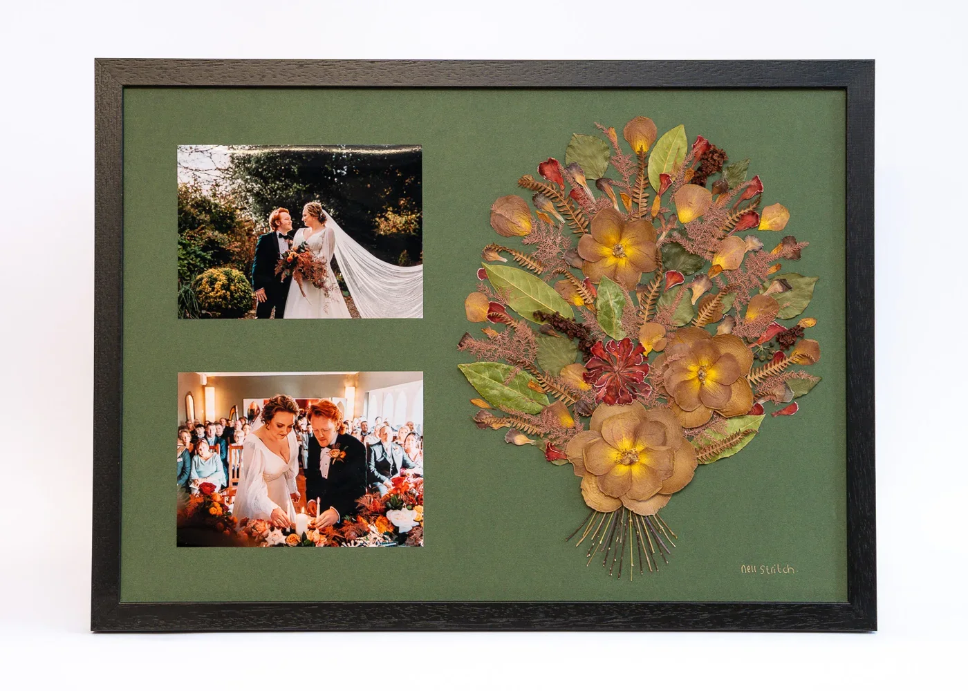 Everlasting Keepsake with wedding photographs, 21 x 15 inch