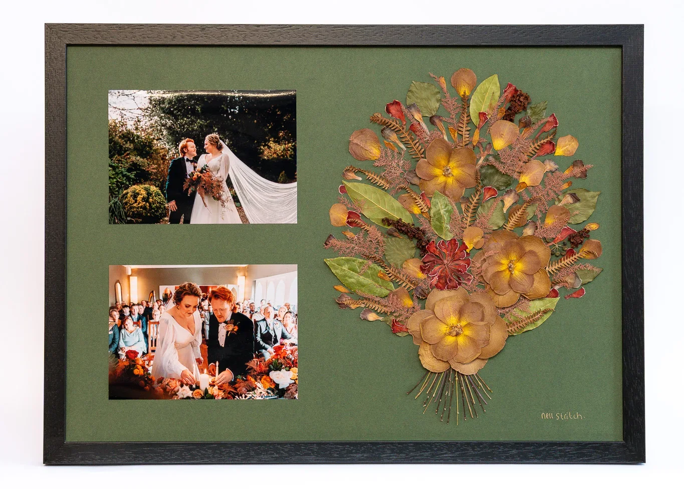 Everlasting Keepsake with wedding photographs, 21 x 15 inch