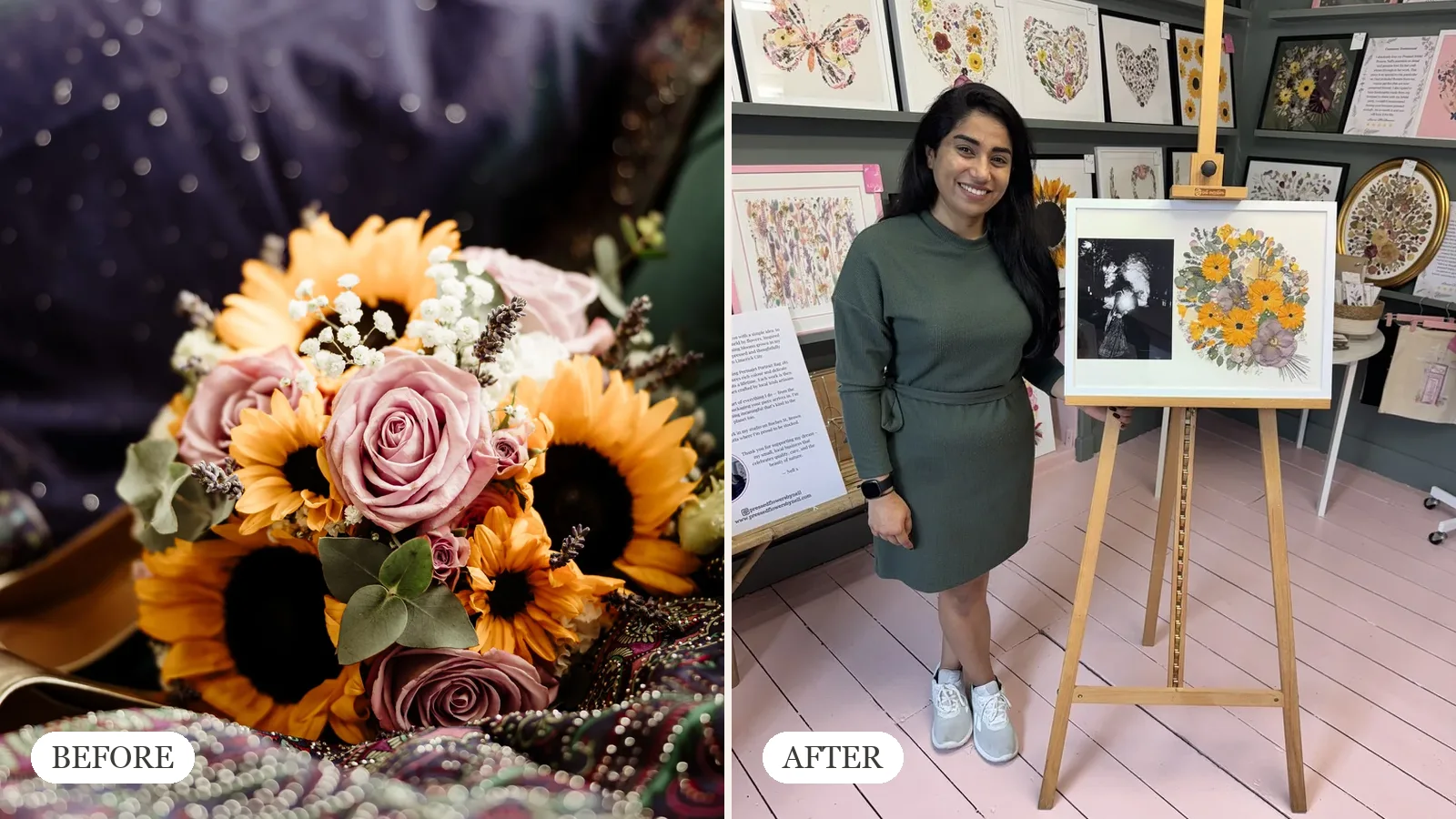 From Wedding Bouquet to Forever Keepsake: The Before & After