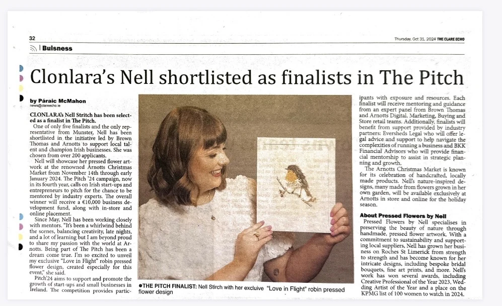 Clare Champion: Clonlara’s Nell shortlisted as finalist in The Pitch
