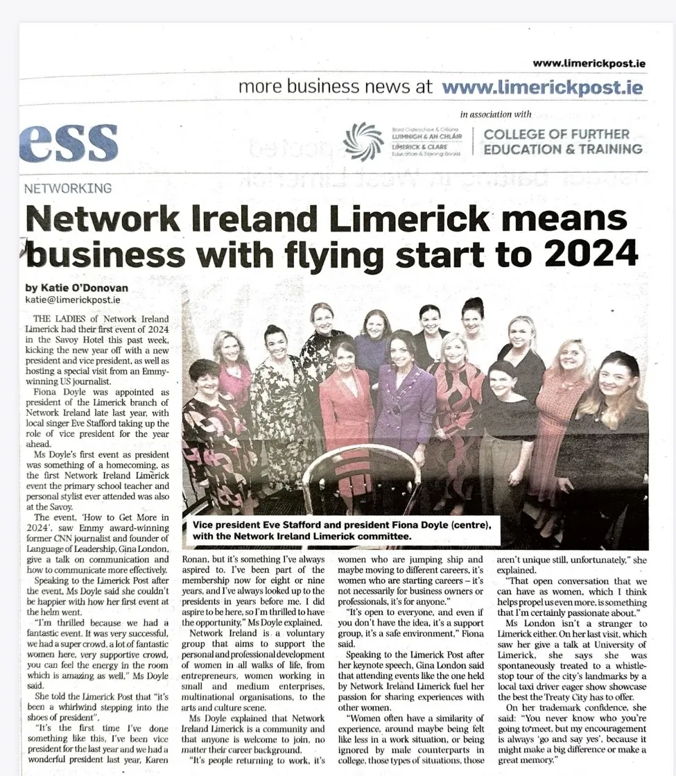 Limerick Post: Network Ireland Limerick means business with flying start to 2024
