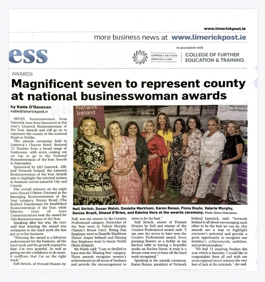 Limerick Post: Magnificent seven to represent county at national businesswoman awards